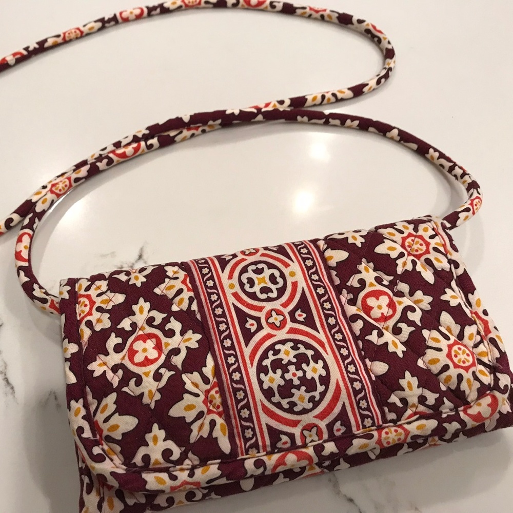 Vera Bradley Medallion Wallet with Shoulder Strap